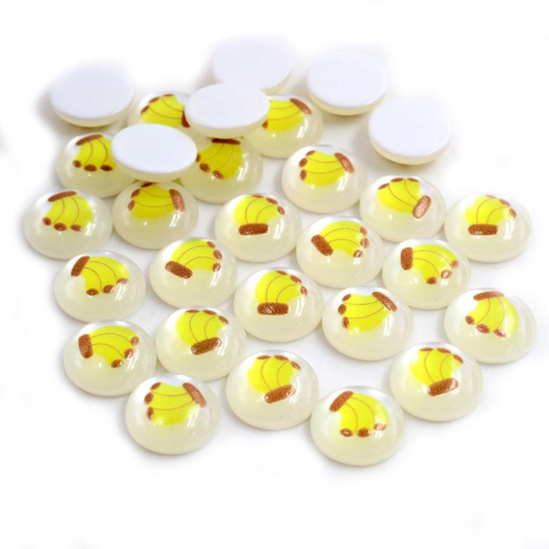 New Fashion 40pcs 12mm Mix Colors Stylish Color Half Ball Flat Back Resin Cabochons Cameo DIY Jewelry Making Accessories