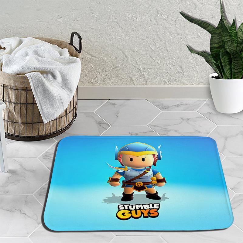 Stumble Guys Karikatür Halı Tökezlemek Oyunları Halı Yatak Odası Dekorasyon Yoga Mat Anime Açık Halı kaymaz Halı doğum günü hediyesi
