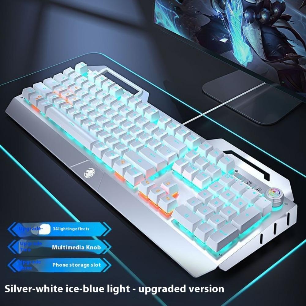 Mechanical Keyboard, Wired Mouse Set, Game Computer, E-sports, Green Axis, Wireless Keyboard and Mouse Special