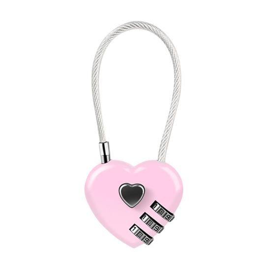 Password Lock, Wire Rope Flexible 3-Digit Combination Keyless Zinc Alloy Anti-Theft Lock for Helmets Car Baskets Luggage Wardrobes Travel Security