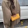 2025 Fall/Winter New High-end Dumpling Bag Versatile Crossbody Contrast Handbag Trendy Single Room Bag Girl