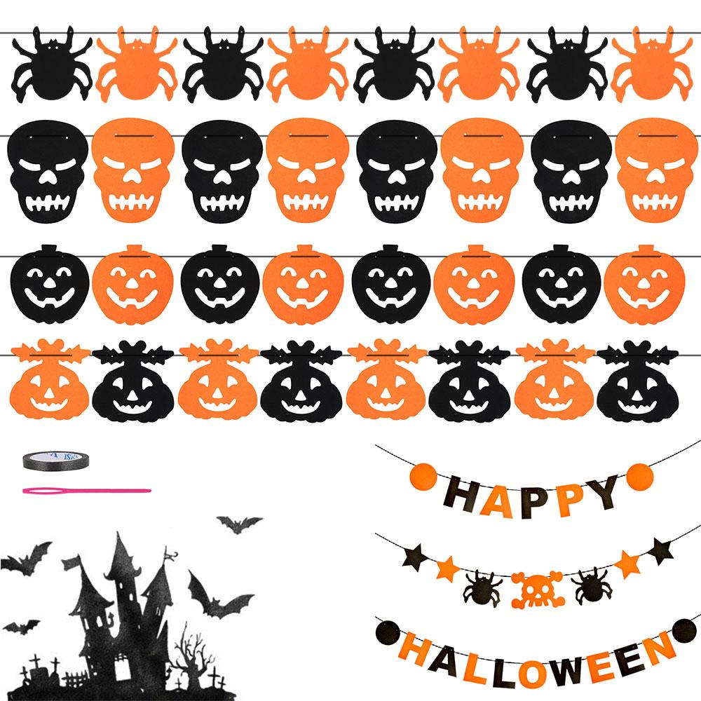 Halloween Decorations - Happy Halloween Banner | Hanging Halloween Party Decorations for Indoor Outdoor