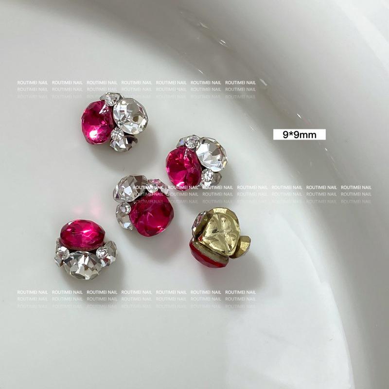 

Nail Art Rhinestone Set: Rectangle, Square, Heart, Pearl & Ball Ornaments