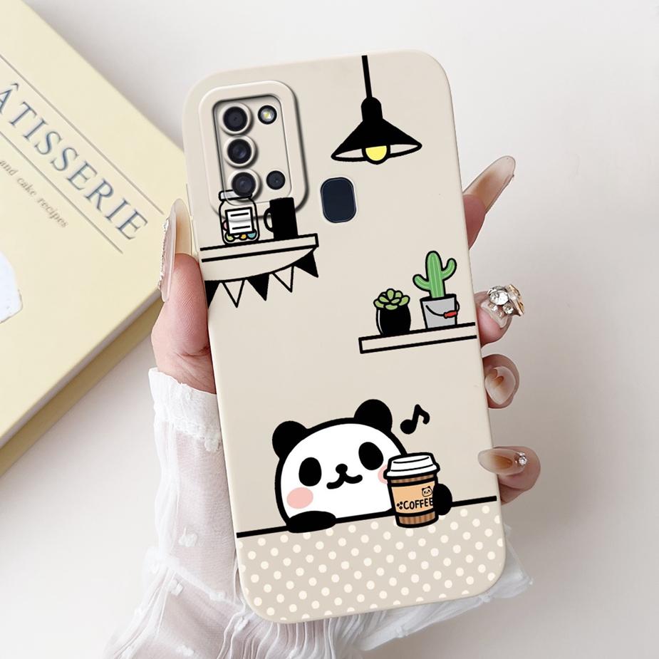 For Samsung Galaxy A21s Case SM-A217F New Fashion Cartoon Painted Cover Shockproof Phone Case For Samsung A21s A 21 s Soft Shell