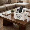 Wooden Remote Control Storage Box Simple Stationery Storage Box  Desktop Decoration
