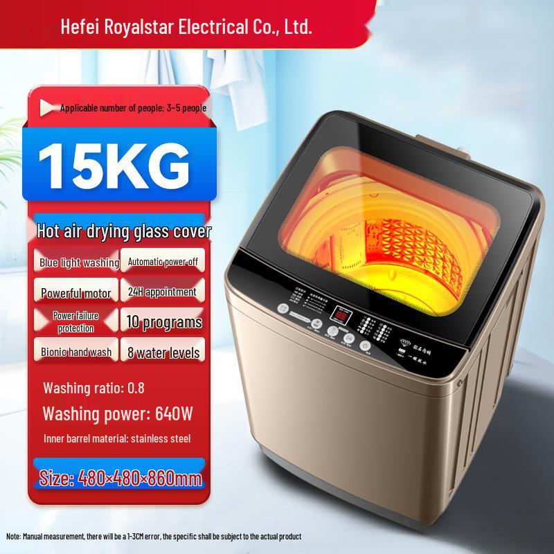 Compact Washer-Dryer Combo: Fully Automatic, Large Capacity, Ideal for Rentals and Small Dorms