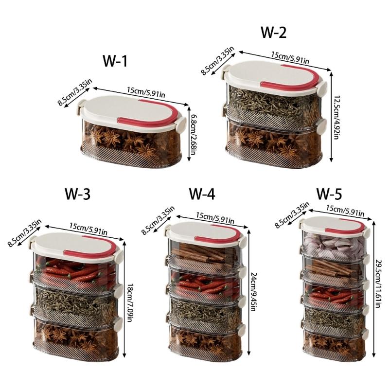 Clear Plastic Kitchen Storage Box With Clear View For Easy Access Modularized Stackable Designs To Saving Space Organize Efficiently