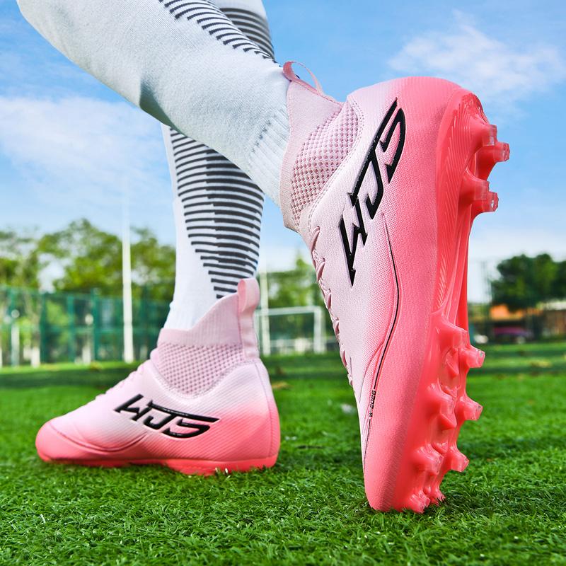 Football Sport Boots Men Ultralight Long Spikes Sneakers Original Comfortable Soccer Shoes for Boy Resistant Professional Football Shoes