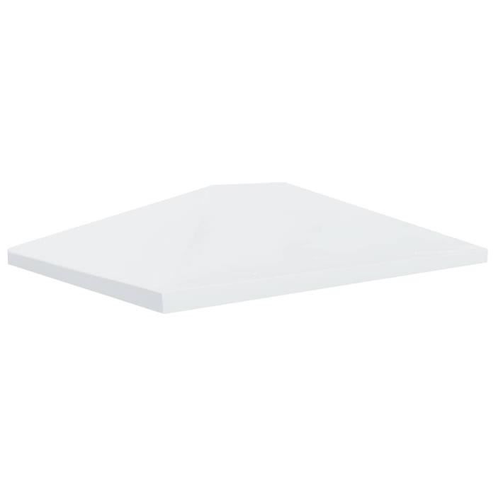 Toile de belvédère - vidaXL - 4x3 m - Blanc crème - 310 g/m² - Protection soleil et pluie légère