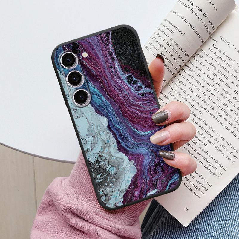 Case For Samsung A55 5G Back Cover Protective Silicone Funda Fashion Marble Stone Texture Coque For Samsung Galaxy A54 A56 Capa