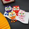 Chinese Style Lion Dance Tassels Pendant Cartoon New Year Zodiac Awakened Lion Decorative Lion Dance Keychain
