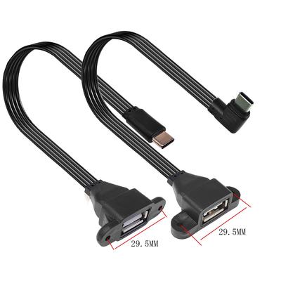 Type-C OTG To USB Female Adapter USB 2.0 90 Degree Right Angle Elbow Bend Short 10CM 20cm 30CM 50CM