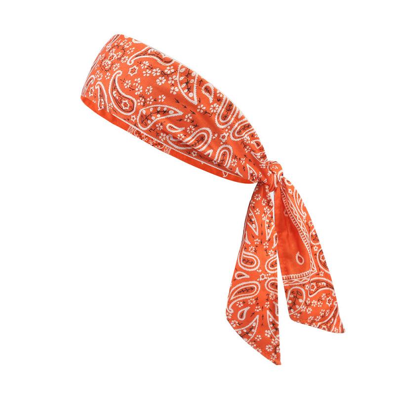 5Pack Strap Style Cycling and Running Sweat Absorbing Headband, Summer Cooling Ice Silk Headband