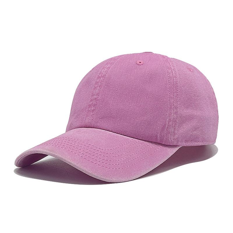 Korean Version of Old Washing Baseball Cap Retro Curved Brim Couple Sun Hat Solid Color Baseball Cap Men