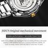 JINSHIDUN New Business and Leisure Men's Watch Automatic Mechanical Watch Luminous Waterproof High-end Business Watch Male