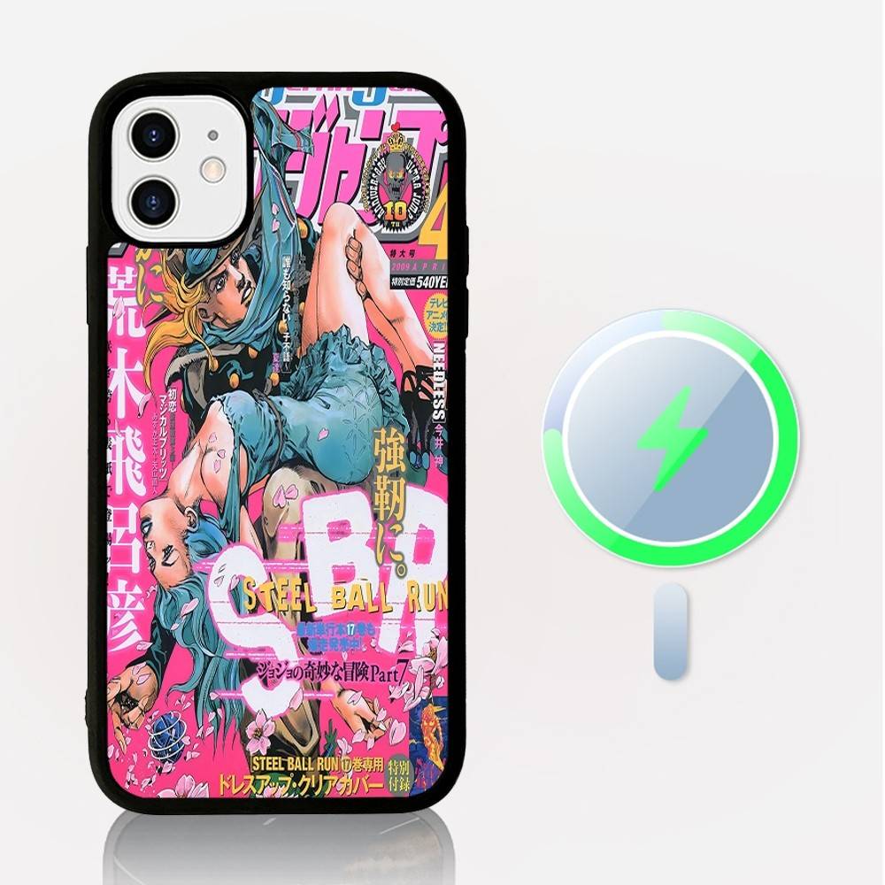 JoJos Bizarre Adventure Phone Case Magnetic Case For IPhone 16 14 13 12 11 15 Pro Max Plus For Magsafe Wireless Charge Cover