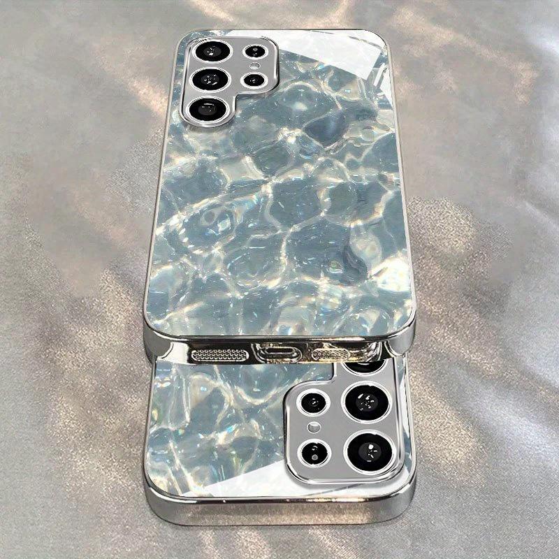 Easy Transparent Water Splash Pattern Phone Case for Samsung Galaxy S26 S25 S24 S23 S22 S21 and Other Models