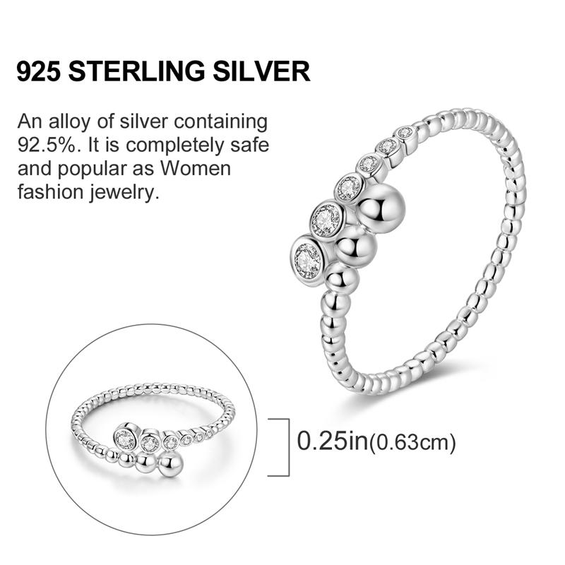 New 925 Silver Rings Zircon Sparkling CZ Rings Rings For Women Original Wedding Fine Jewelry Accessories Gifts
