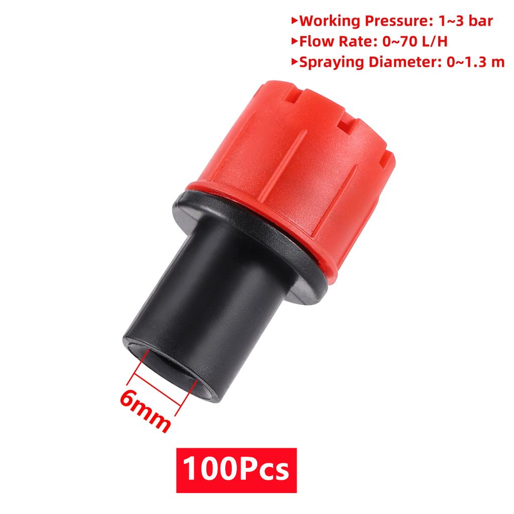 Adjustable 8-Holes Dripper 3/5mm 4/7mm Barbed Garden Drip Irrigation System Watering Emitter Potted Bonsai Plant Watering Device