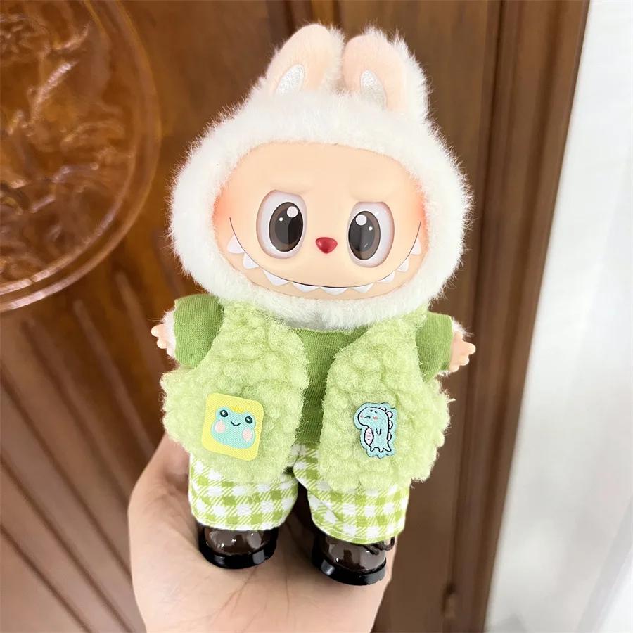 Mini Doll'S Clothes Outfit Accessories For Ropa Labubu and 10cm Cotton Doll Baby Replacement Clothes Clothing Gift