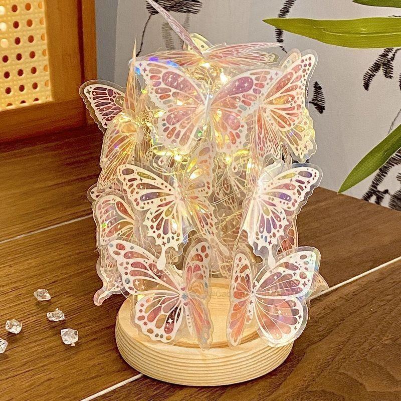 Romantic Qixi Butterfly Lamp Gift Set for Girls & Couples: Decor & Birthday Surprise