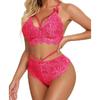 Ladies Strap Lace Crochet Cutout Teddy  Lingerie  Embroidery  Underwear