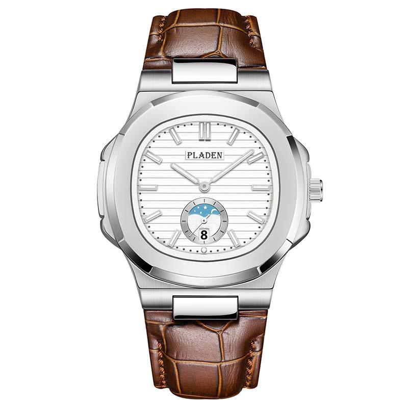 Classic Men's High-end Fashion Business Stainless Steel Waterproof Quartz Watch