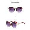 Women's Sunglasses, Fashionable Cat's Eye Half-frame Sunglasses