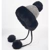 Winter Hat Female Cute Antlers Hairball Ear Protectors Plush Hat Christmas Thickened Northeast Lei Feng Hat Cycling Hat