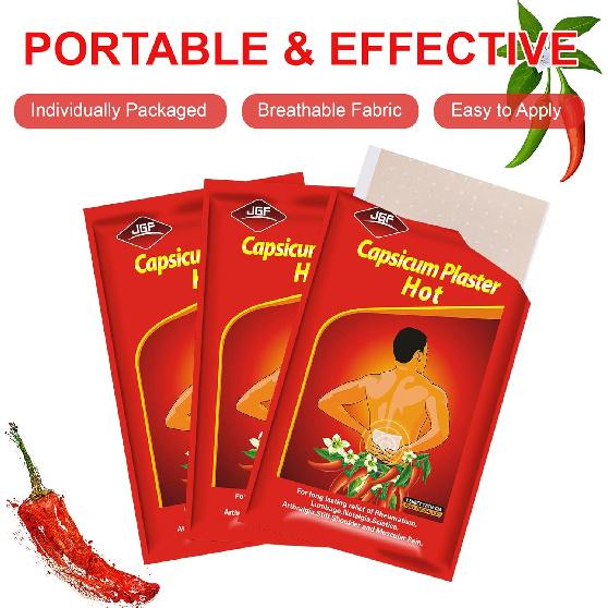 50 Count Capsaicin Patches,4.72"x7.08" Hot Capsicum Patch