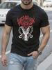 Archgoat Band Gothic Heavy Metal Graphic Tshirt Black Wit...