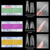 Set da 240 Pezzi Forme Doppie per Unghie Sandwich 15 Misure Estensioni - Forme Unghie Coffin Ovale Mandorla Stampo Superiore e Inferiore per Nail Art