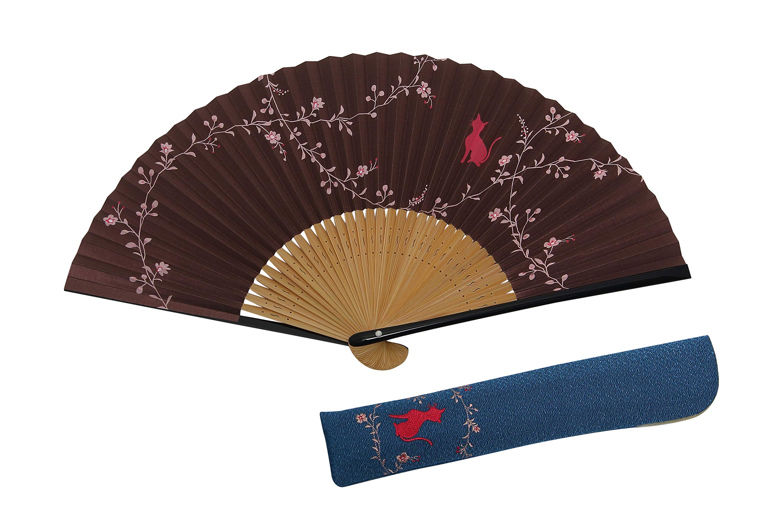 

Kyoto Fan with Fan Presentation Made in Cat Pink [Hasegawa] Women s Bag, Box, Japan,