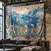 Rural Flower Sea Digital Printing Polyester Wall Tapestry Suitable For Use In Living Rooms Bedrooms Offices Bars And Party