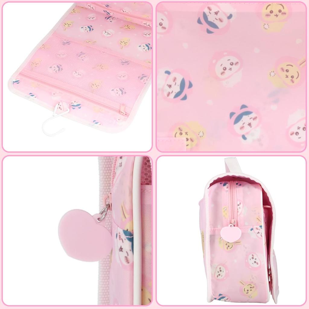 SHOBIDO Chiikawa Hanger Pouch Original Design Peach Series Chiikawa Nagano Wall Hanging Pouch