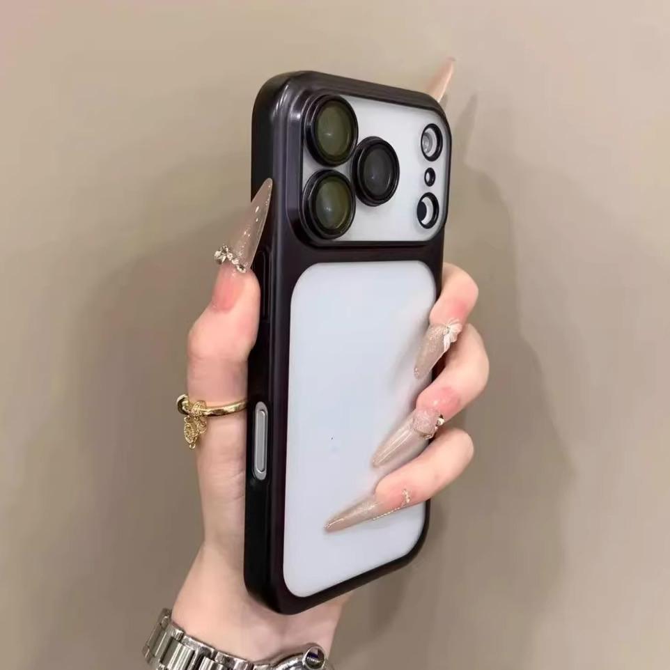 Luxury Translunt Matte Phone Case For iPhone 17 16 15 14 13 Pro Max 17Pro Air Camera Lens Protection Bumper Shockproof Cover