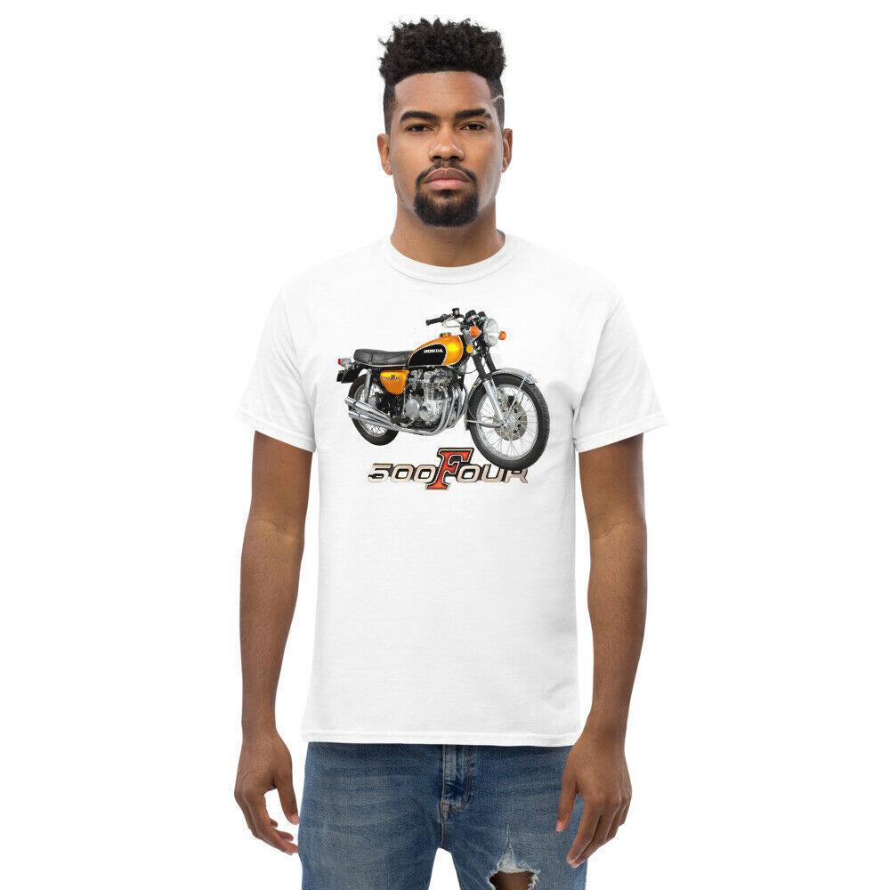 Classic Japanese Motorcycle CB500 Four Motorcyclist T-Shirt 100% Cotton O-Neck Short Sleeve Casual Mens T-shirt Size S-3XL