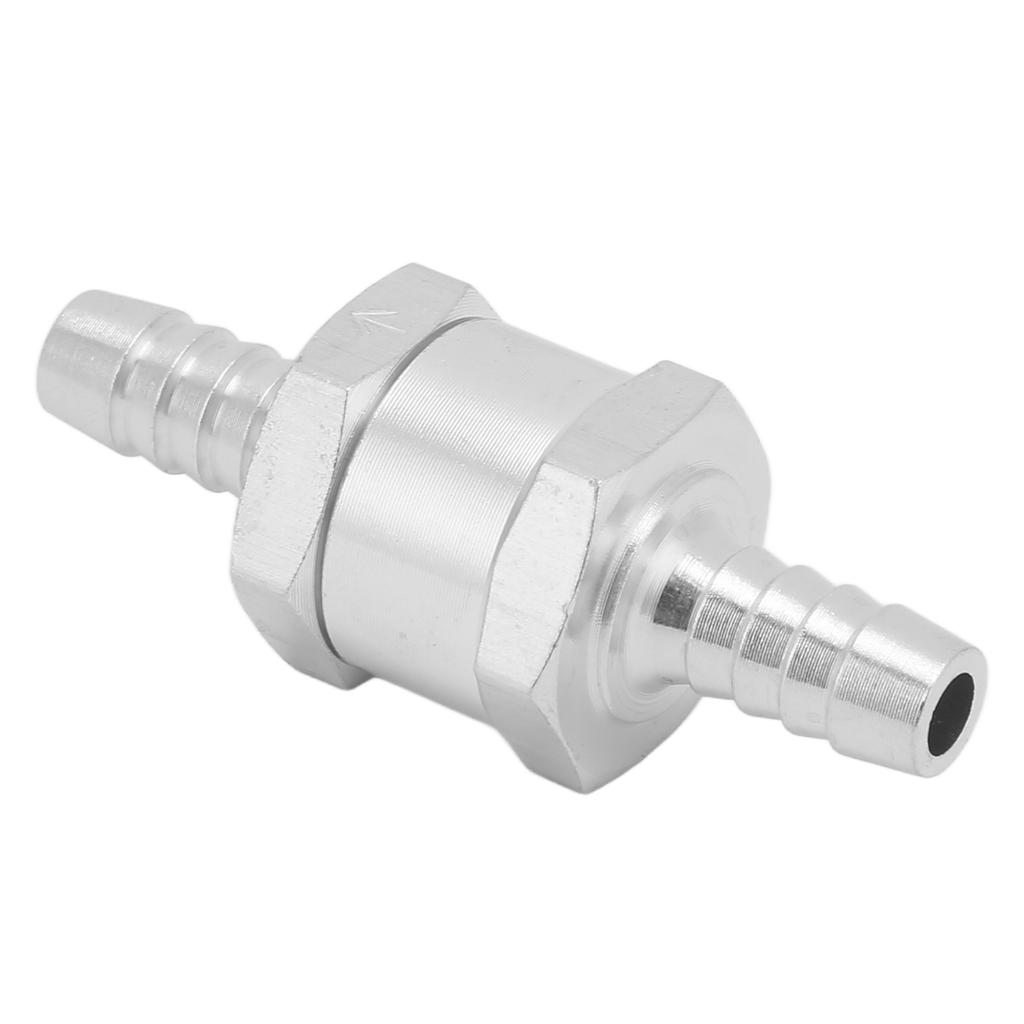 Non Return One Way Check Valve Aluminum Alloy Universal for Fuel Gasoline Oil Petrol Diesel Water8mm 0.32in