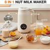 Nut Milk Maker Machine,40oz Soy Milk Maker with Self-Cleaning, Delay Start,Keep Warm,for Juice,Smoothie,Eu Plug