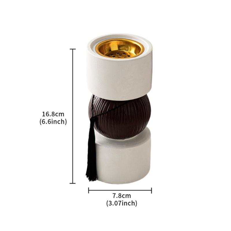 Resins Dumbbell Shape Aromatherapies Diffuser Bakhoor Burners with Tassels Arab Incenses Holder for Elegant Homes Decors