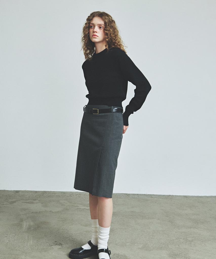KNITTED (W) Minimal And Round Knit Black