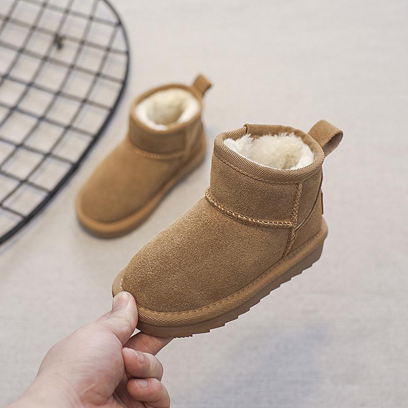 

Детские кожаные зимние ботинки, мягкая подошва, бархатная хлопковая обувь, детские классические зимние хлопковые ботинки большого размера, короткие хлопковые ботинки, отправляются от имени других лиц. 37