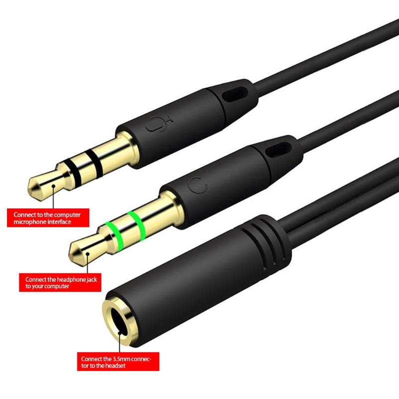 Stereo Headphone Splitter for Computer Laptop Smartphone Player Share Music Cord Stereo Aux Adapter Cable