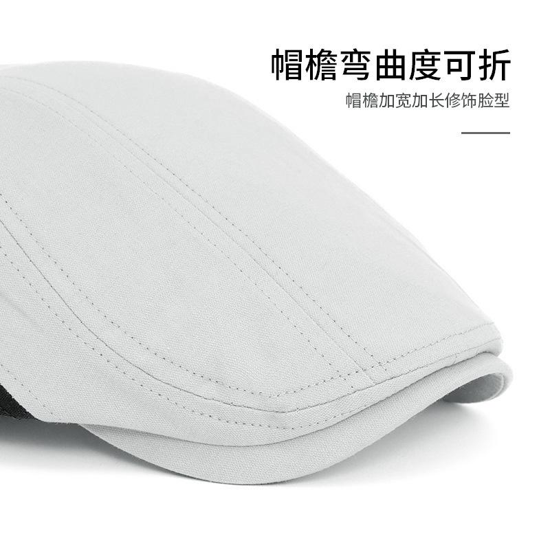 British style color matching newsboy hat men's retro old forward hat outdoor visor beret casual cap