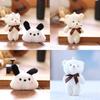 Cute Bear Plush Toy Pendant With Pp Cotton Filling For Bags And Keys