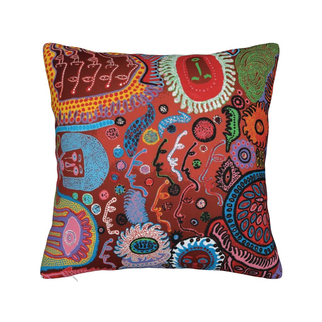 Yayoi Kusama Art Pillowcase Polyester Cushion Cover Decorations Polka Aesthetic Pillow Case Cover Home Square 18'