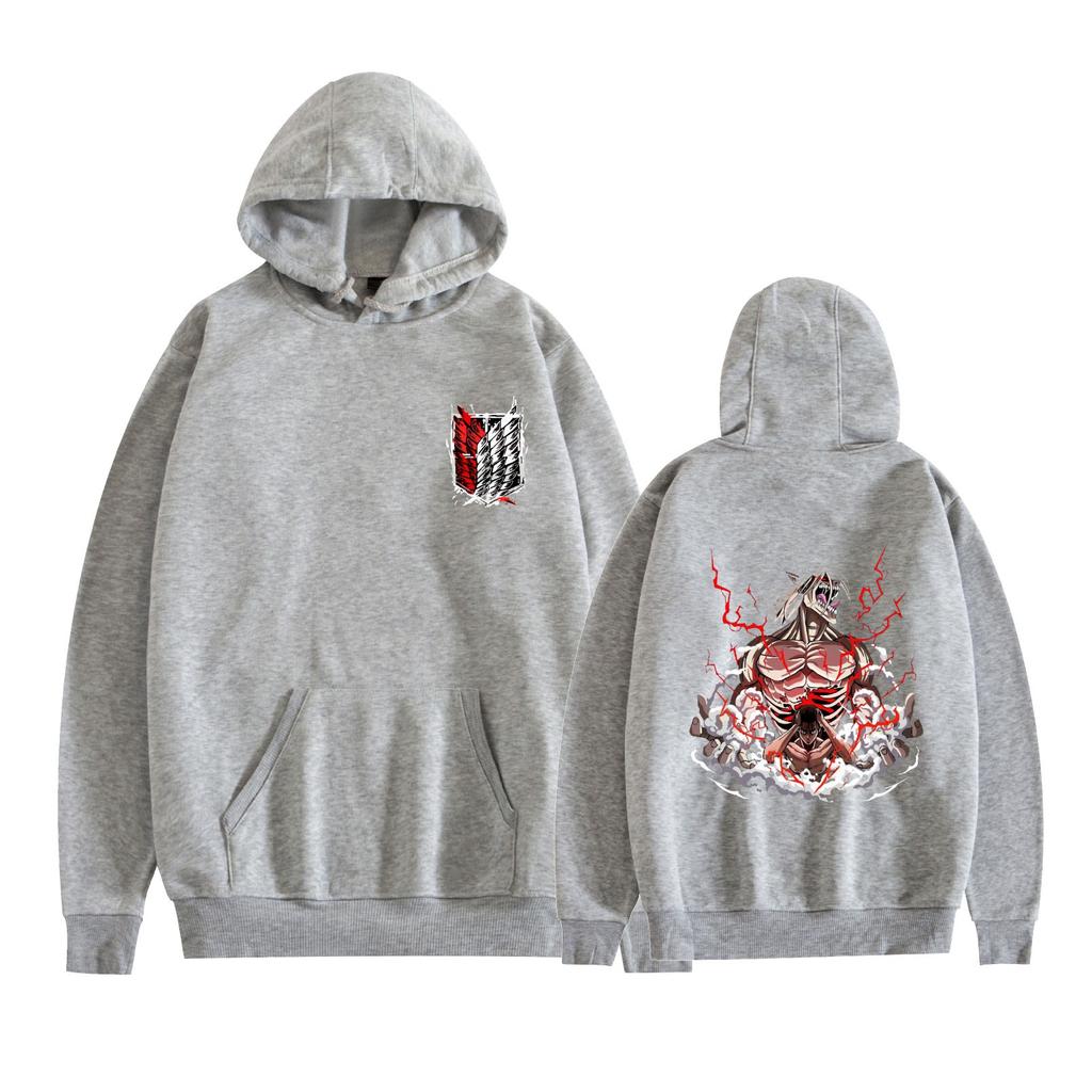 Attack on Titan Anime Hoodies Herbst Langarm Unisex Cartoon Pullover Streetwear Grafik Kleidung Sweatshirt