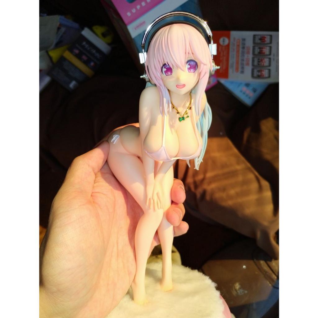 21cm Anime Figure Wave Dream Tech Nitro Super Sonic Sexy Girl SONICO Bikini Style Pvc Adult Collection Model Doll