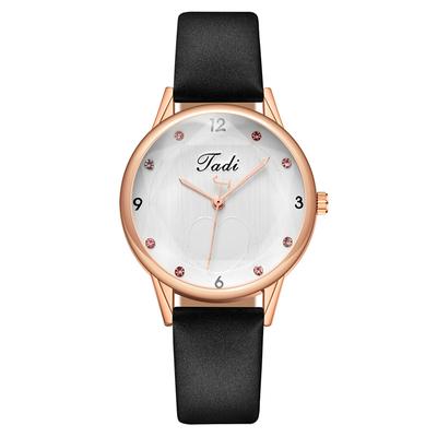 Fashion Diamond-encrusted Love Diamond Women's Watch Women's Watch Quartz Watch Leather Strap Women's Girl Watch