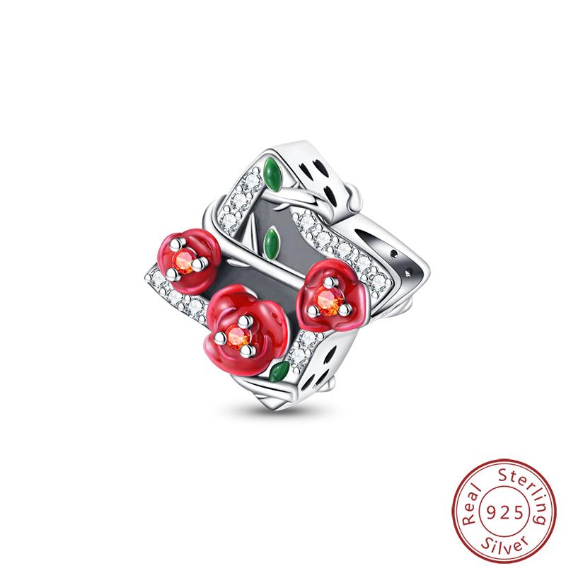 Red Copper Pomegranate Lipstick Apple Ladybug Playing Cards Charms Beads 3Mm Diy Fine Jewelry